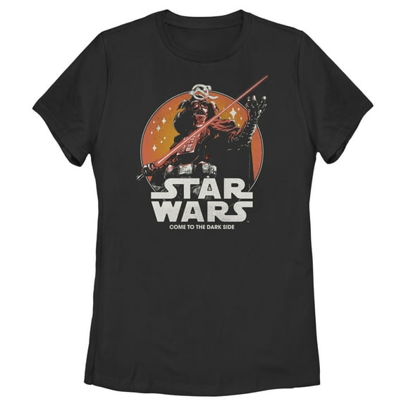 Women's Star Wars: Visions Retro Anime Darth Vader  Graphic Tee Black Large