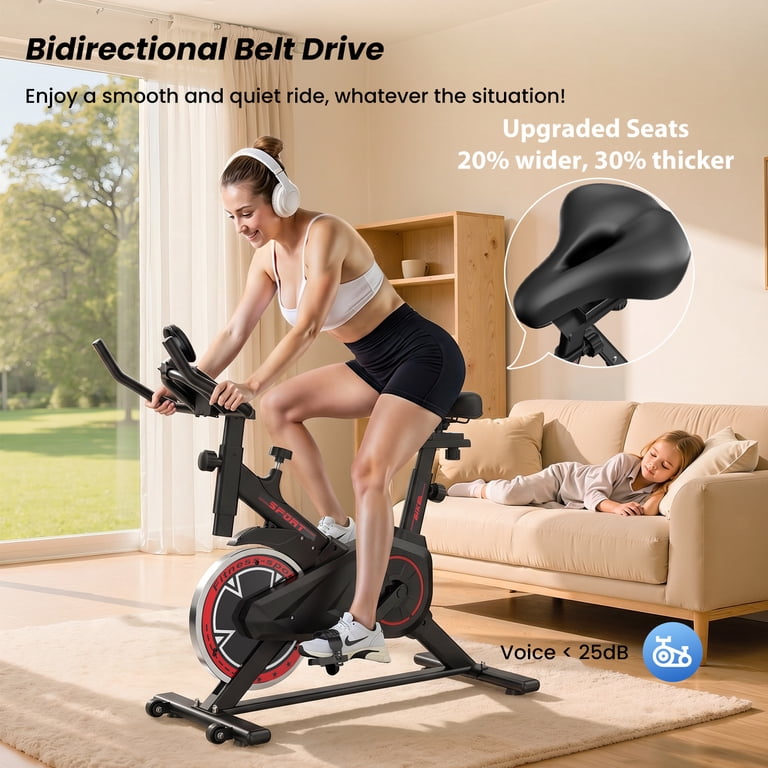 stationary bicycle exercise equipment Tousains Foldable Bike for Home, Exercise Bike with 8-Level Resistance&Adjustable Height, Small Exercise Bike for Apartment, Black With a breathable 11 Best Stationary Bikes for