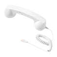 thumbnail image 3 of Auricular de teléfono retro, receptor de teléfono para teléfono móvil, todos los smartphones, reuniones Blanco, 3 of 9
