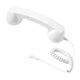 thumbnail image 3 of Auricular de teléfono retro, receptor de teléfono para teléfono móvil, todos los smartphones, reuniones Blanco, 3 of 9
