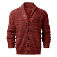 thumbnail image 4 of Sweaters for Men Cable Knit Cardigan Shawl Collar Loose Fit Long Sleeve Casual Cardigans Sweaters, 4 of 5