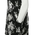 thumbnail image 4 of A2Y Women's Solid Printed Summer Casual T-Shirt Tunic Swing Dress with Side Pockets Black White L, 4 of 6
