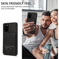 thumbnail image 5 of Phone Case for Samsung Galaxy S20 FE 5G 6.5 inch Wallet Cover with Tempered Glass Screen Protector RFID Card Holder Slot Stand Cell S 20 EF UW S20FE5G S20FE 20S S2O Fan Edition 4G G5 Women Men Black, 5 of 6