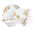 thumbnail image 1 of Elama Spring Bloom 16 Piece Round Porcelain Dinnerware Set, 1 of 4