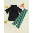 thumbnail image 4 of SUNSIOM Kid Halloween Witch Costume Long Sleeve Hood Wizard Cloak with Scarf 2 Pcs Cosplay Clothes Set, 4 of 7