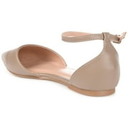Journee Womens Reba Buckle Pointed Toe Ballet Flats, Widths Available