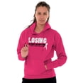 thumbnail image 3 of Losing Not Option Cure Will Be Found Hoodie Sweatshirt Women Brisco Brands S, 3 of 6