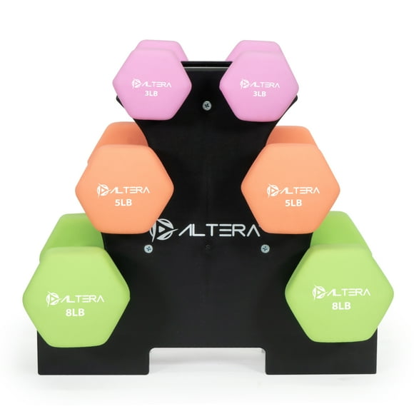 Set De Mancuernas Altera AOS235 Con Forro De Neopreno 3 Pares Peso Variable