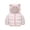 Pink, variant on Winter Coat Toddler Baby Girl Boy Strawberry Print Bear Hood Puffer Jacket Light Zip Up Down Padded Jacket Coat