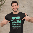 thumbnail image 2 of Perfect Dude Shirt for Men - Tall Guy Beard Twins Purple Hoser Dude Shirt - Perfect Dude Merchandise, 2 of 8
