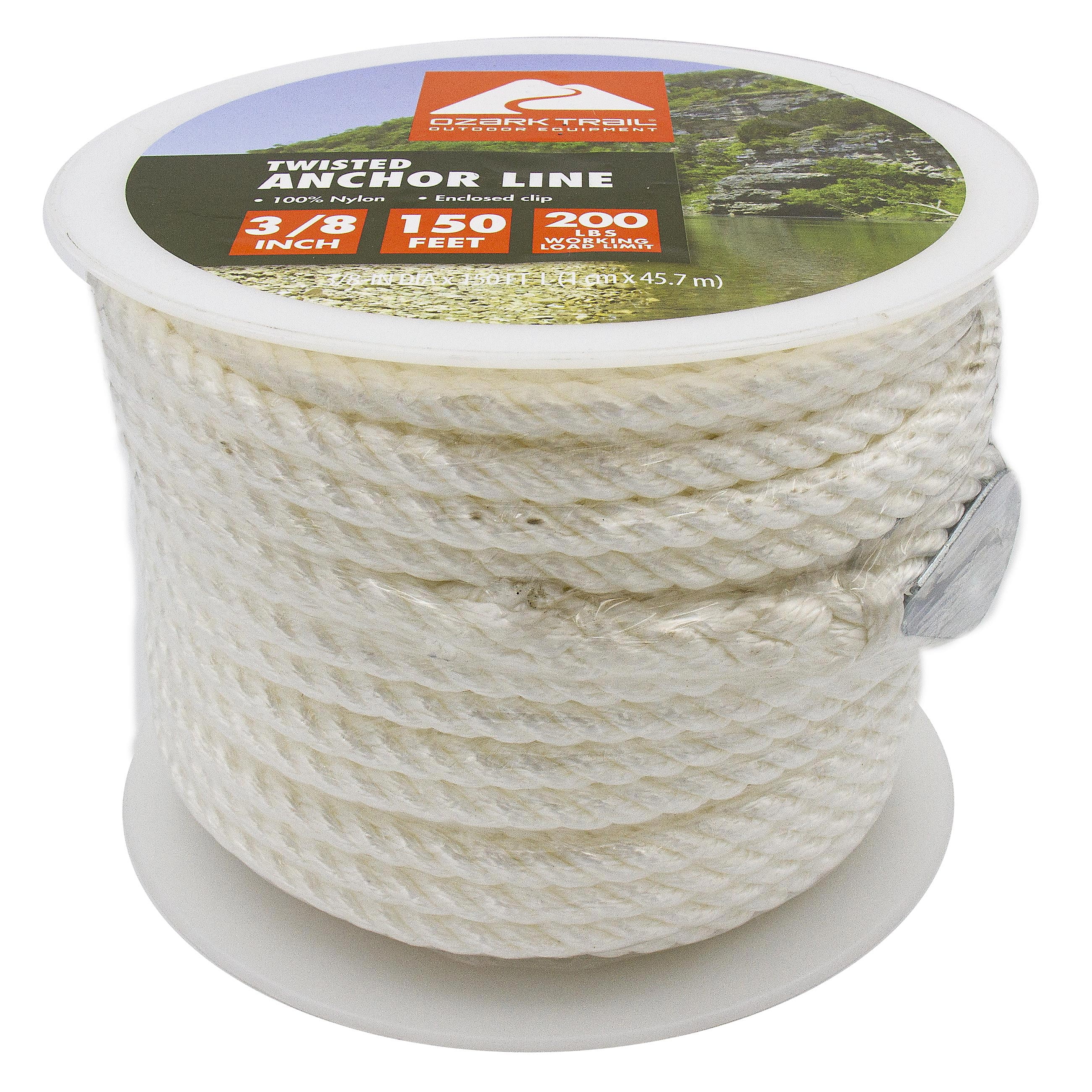 3/8" 1000 ft Dacron Polyester Rope White 