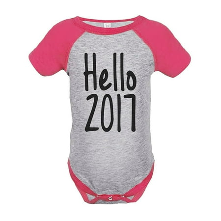 

Custom Party Shop Baby s Hello 2017 Happy New Year Onepiece