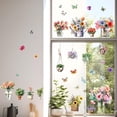 thumbnail image 3 of 1Set PVC Window Static for Window Decoration Flower Stickers Rectangle Shape 900x300mm 2pcs/set, 3 of 7