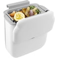 thumbnail image 5 of Austok Hanging Trash Can with Lid Foldable Hanging Waste Bin Space Saving Hanging Garbage Can Wall Mounted Food Compost Bin Hanging Compost Bin for Kitchens Countertop Under Sink, 5 of 5