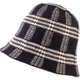 thumbnail image 2 of CoCopeaunts Women's Bucket Hat Autumn Winter Fisherman Hat Fashion Plaid Version Versatile Woolen Bucket Cap Warm Ear Protection, 2 of 8