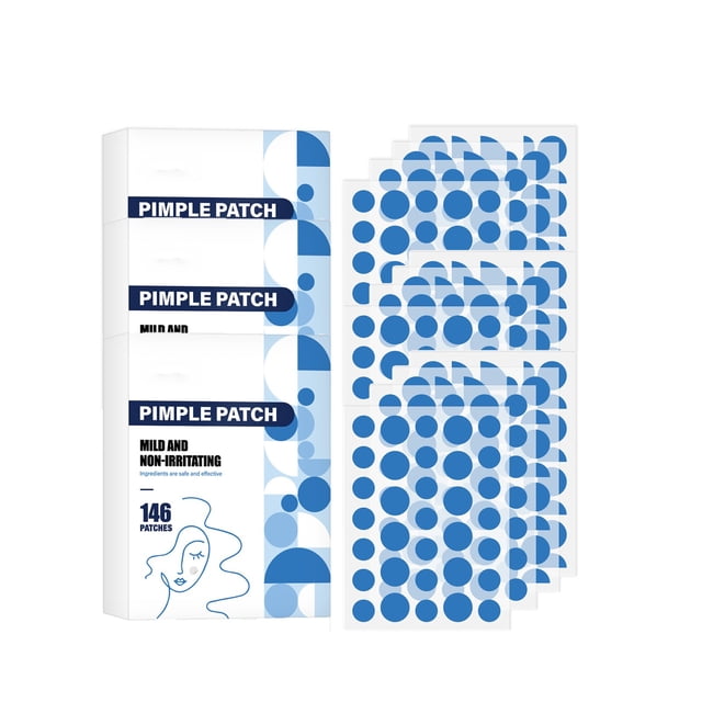 Acne Patch Cloud Shape Hydrocolloid Acne Patch Acne Absorption Patch Facial Skin Care Cover Patch (1 Pack, 146 Tablets)
