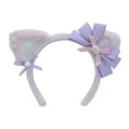thumbnail image 2 of D-GROEE Women Headband Cat Ears Lolita Bow-knot Plush Hair-fixed Cosplay Cartoon Anime Anti-slip Lady Hair Band for Party, 2 of 8