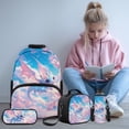 thumbnail image 2 of Yspwyqan Baby Dragon Backpack Set for Teens, Cherry Blossom Girls Lunchbox Set 4Pcs, Trendy Large Capacity Laptop Backpack for High School Hiking, 2 of 7