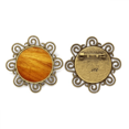 thumbnail image 1 of Patrón de rayas irregulares de subtued madera Broche de flores, regalo de joyería para mujeres y niñas Unbranded M, 1 of 3