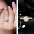 thumbnail image 4 of Rosec Jewels Cushion Cut Lab Grown Diamond Solitaire Engagement Ring 3 Carat (E-VS1 Grade) - IGI Certified Diamond Statement Ring, 18K Yellow Gold, US 8.50, 4 of 9