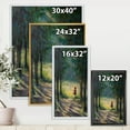thumbnail image 4 of Designart 'Little Red Kid Riding Hood In The Woods' Traditional Framed Canvas Wall Art Print, 4 of 5