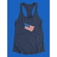 thumbnail image 3 of American Flag  Art Racerback Tank Women -Image by Shutterstock, Female XX-Large, 3 of 4
