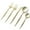 Gold, variant on Decorline Elegant Cutlery Premium Multi-color Plastic Party Supply Sets, (40 Pieces)