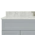 thumbnail image 6 of Ariel Hamlet 55 In. Rectangle Sink Vanity With 0.75 In. Carrara White Countertop In Grey, 6 of 11