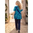 thumbnail image 3 of Catherines Women's Plus Size Easy Fit Short Sleeve V-Neck Tunic, 3 of 5