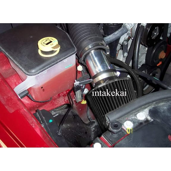 2005 2006 2007 JEEP COMMANDER & GRAND CHEROKEE 3.7 3.7L V6 4.7 4.7L V8 ENGINE AIR INTAKE KIT SYSTEMS (BLACK)