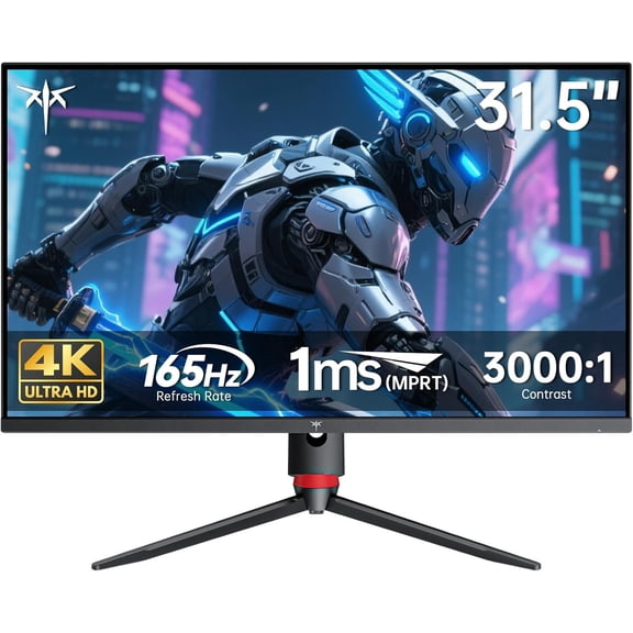 Restored KTC H32P22P 32 Inch 4K Gaming Monitor, 165Hz UHD (3840x2160P) Fast IPS Screen, 1ms (MPRT), Adaptive Sync, 3000:1 Contrast,121% sRGB,HDMI 2.1 Display Port 1.4, VESA Mount (Refurbished)