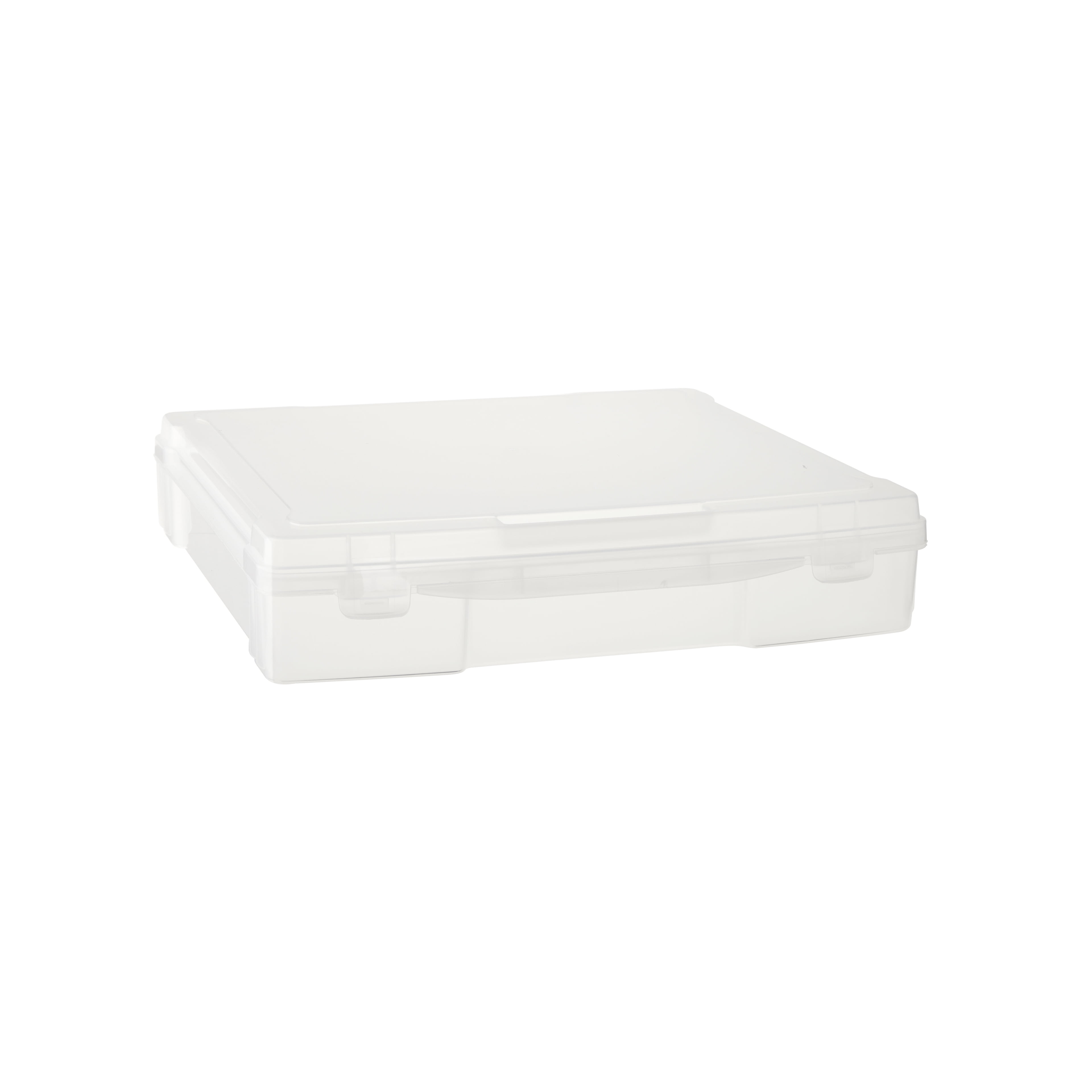 Unbranded 12" x 12" Plastic Scrapbook Storage Case by Simply Tidy - Portable Case for Documents, Papers, Sewing, Crafts - Clear, Bulk 12 Pack