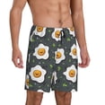 thumbnail image 2 of Wukai Cute Poached Eggs Men’s Short Pajama Pants With Pockets Soft Sleep Pj Shorts for Men-4X-Large, 2 of 6