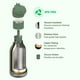 thumbnail image 3 of Botella de agua Asobu con aislamiento de acero inoxidable, diseño de dinosaurio, 500 ml, 3 of 5