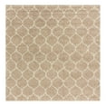 thumbnail image 3 of Unique Loom Trellis Shag Collection Area Rug - Ruby (10' Square Light Brown/Ivory), 3 of 11