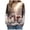 Beige, variant on Womens African Kente Aztec Print Sweatshirts For Women Funny Long Sleeve Wolf