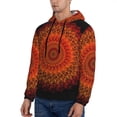thumbnail image 3 of Sikiie Mandala Men's Hoodie, Essentials Hoodie, Sweatshirt, Pullover Hooded Sweatshirt for Men-Medium, 3 of 7