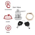thumbnail image 4 of NEW Drawer Tubular Cam Lock For Home Important Items Security Cylinder Door Mailbox Cabinet Tool With 2 Keys MS102, 4 of 16