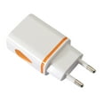 thumbnail image 1 of 2-Port Charging USB Hub Wall-mounted Water Drop-Shaped Light-Emitting Charger Power Adapter EU Plug, 1 of 2