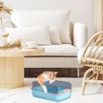 thumbnail image 3 of Cat Litter Box,semi-enclosed Cat Litter Pan Cat Toilet | Durable High Side Sifting Litter Box For Small Cats, Easy To Clean And Assemble, 3 of 5