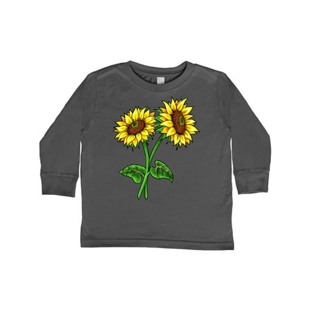 

Inktastic Pair of Sunflowers Gift Toddler Boy or Toddler Girl Long Sleeve T-Shirt