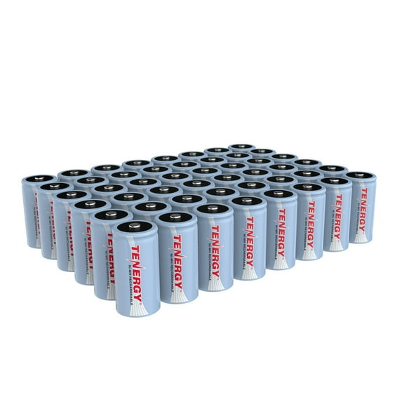 Tenergy NIMH C 1.2V 5000mAh Rechargeable Batteries, 48-pack