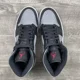 thumbnail image 4 of N I-K-E A i r-Jor-dan 1 Mid Men Size 8 Shadow Red Black Particle Grey 554724-096, 4 of 6