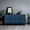 Antique Navy Blue, variant on Thickened Taupe Grey Wooden Buffet Cabinet With 4 Doors And Practical Design Vintage Style Door Sideboard Lacquer Functional Storage