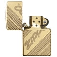 thumbnail image 4 of Zippo Armor High Polish Brass Coiled Pocket Lighter, 4 of 6