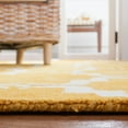 thumbnail image 5 of Safavieh Dip Dye Talbot Distressed Wool Area Rug, Gold/Ivory, 2' x 3', 5 of 12