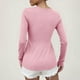 thumbnail image 5 of Blusa,Blusa de manga larga con cuello en V para mujer, fruncida, corte holgado informal, tejido suave y transpirable, ideal para todas las estaciones, sopatenor, 5 of 9