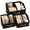 Black, variant on Homelux Theory 3 Pack Small Closet Storage Bins with Adjustable Divider, Trapezoid Collapsible Fabric Shelf Baskets, 16.5 x 11 x 7.5 Inches (Ivory)