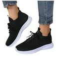 thumbnail image 3 of Durtebeua Women's Workout Walking Running Training Shoes Sneakers Black,9, 3 of 5