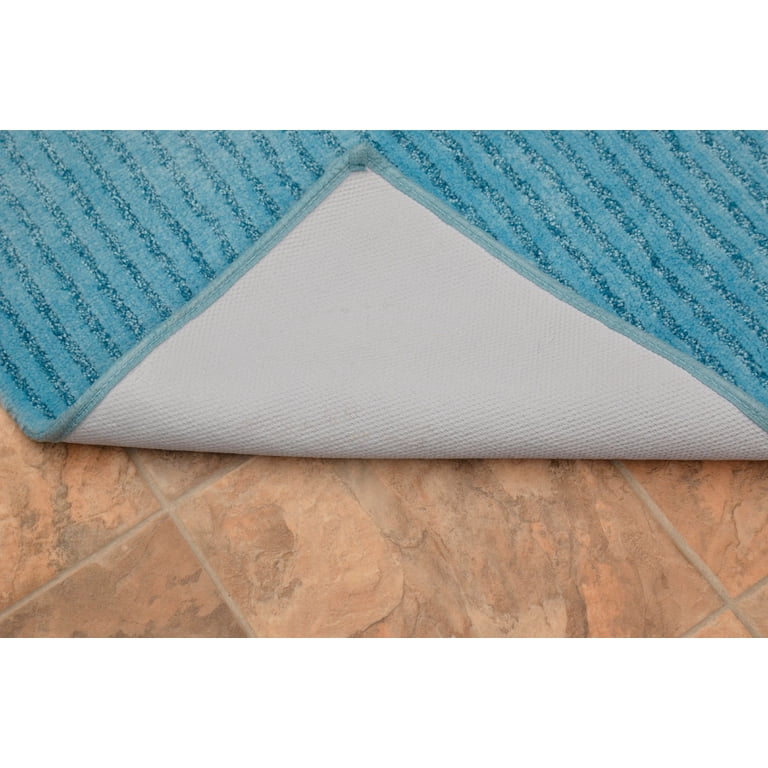 Plush Nylon Bath Rug Runner with Non-Slip Backing photo 3